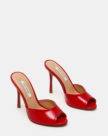 Steve Madden PRIYA Red Patent Mule Women's Heel