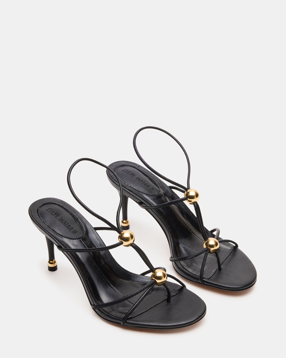 Steve Madden RAMOS Black Strappy Stiletto Women's Heel