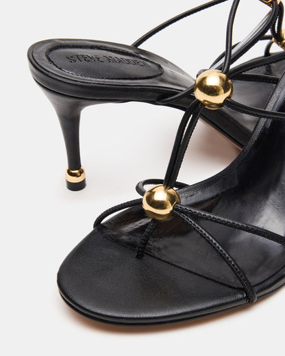 Steve Madden RAMOS Black Strappy Stiletto Women's Heel