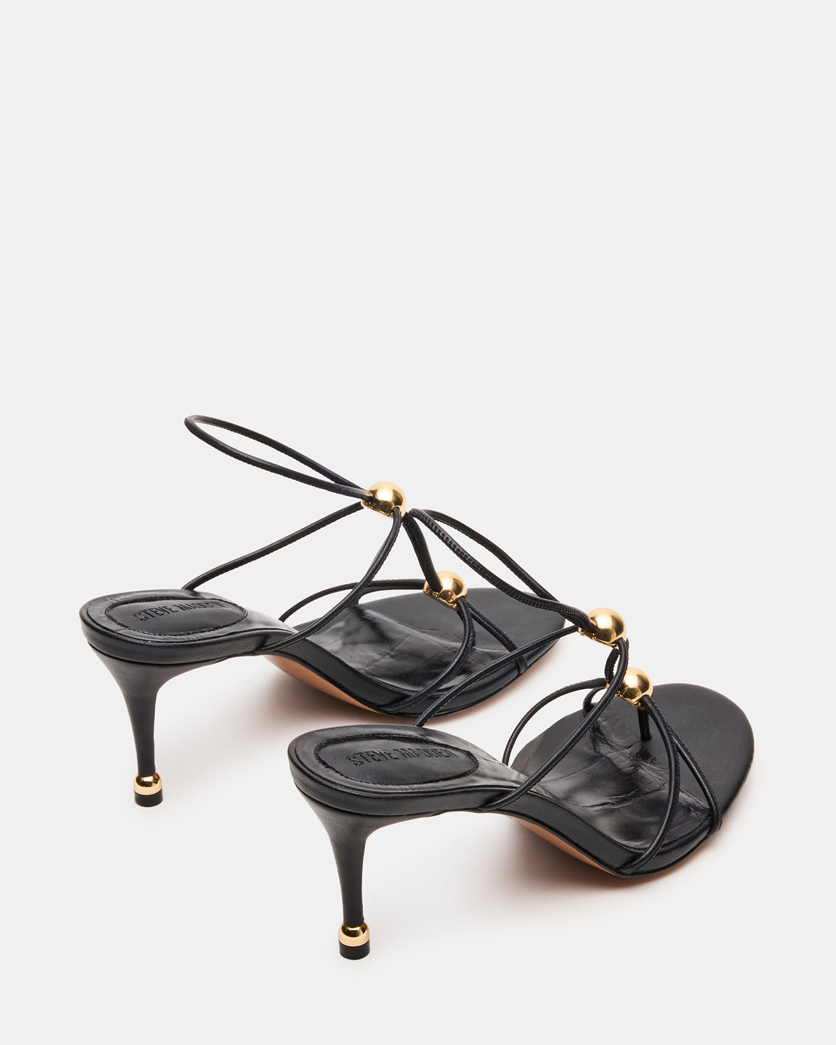 Steve Madden RAMOS Black Strappy Stiletto Women's Heel