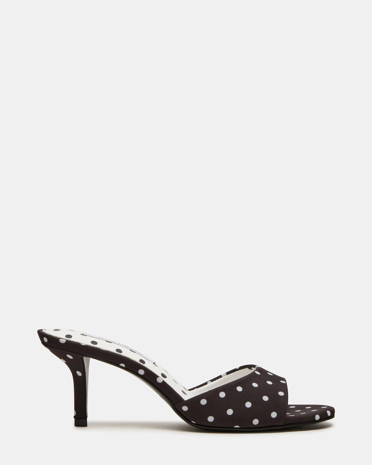 Steve Madden KENDRIX Black/White Mule Stiletto Women's Heel