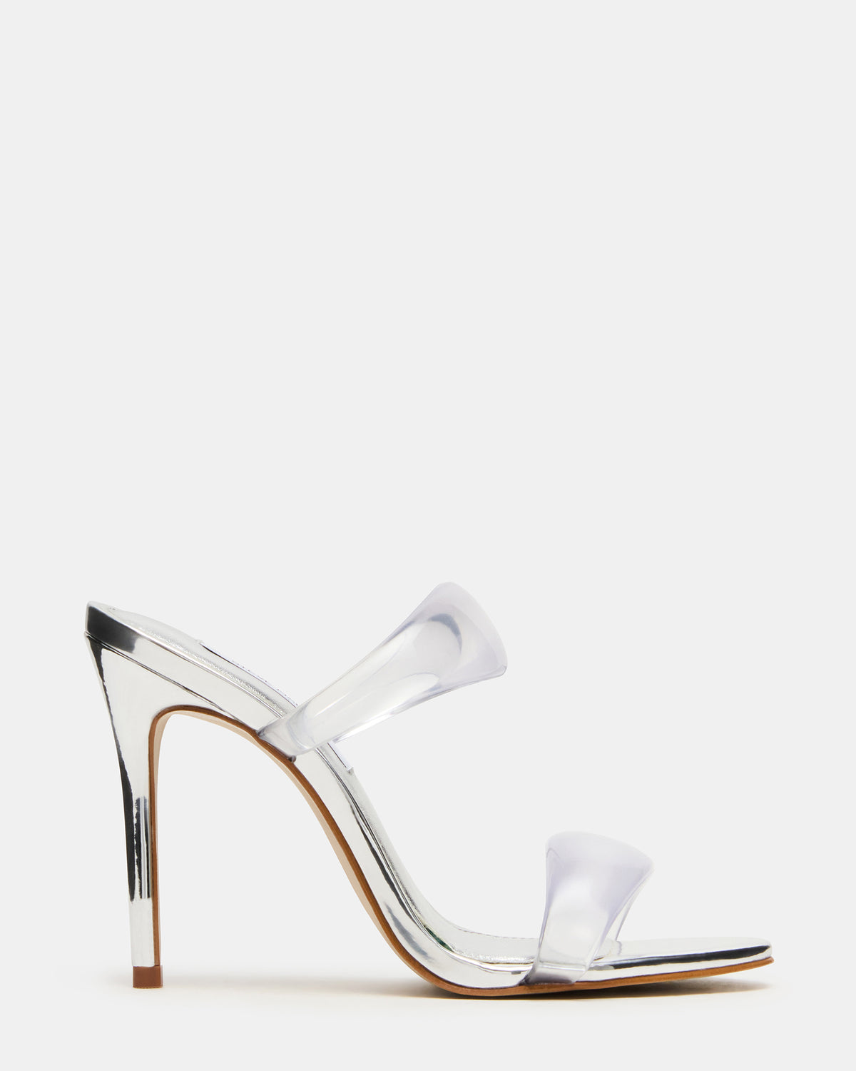 Steve Madden SATURN Jelly Clear Stiletto Mule Women's Heel