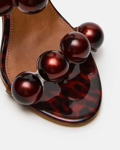 Steve Madden SATURN Beads Tortoise Stiletto Mule Women's Heel