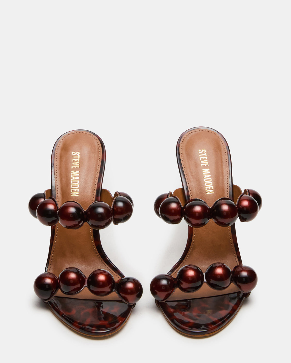 Steve Madden SATURN Beads Tortoise Stiletto Mule Women's Heel