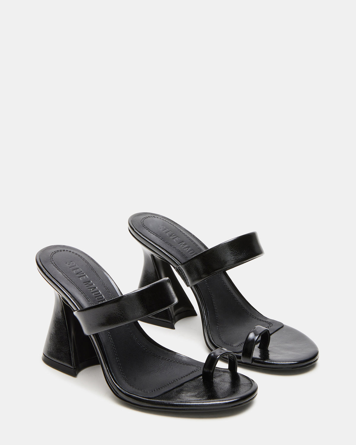 Steve Madden RENIE Black Women's Open Toe Mule Heel