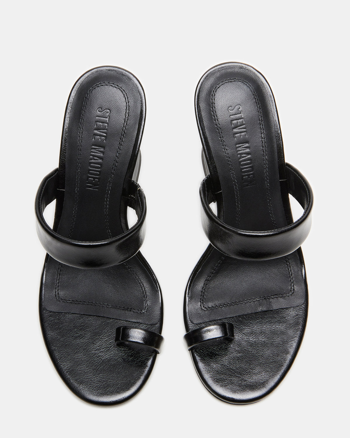 Steve Madden RENIE Black Women's Open Toe Mule Heel
