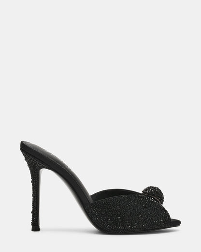 Steve Madden PRIYA Black Rhinestones Mule Women's Heel
