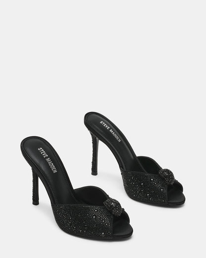 Steve Madden PRIYA Black Rhinestones Mule Women's Heel