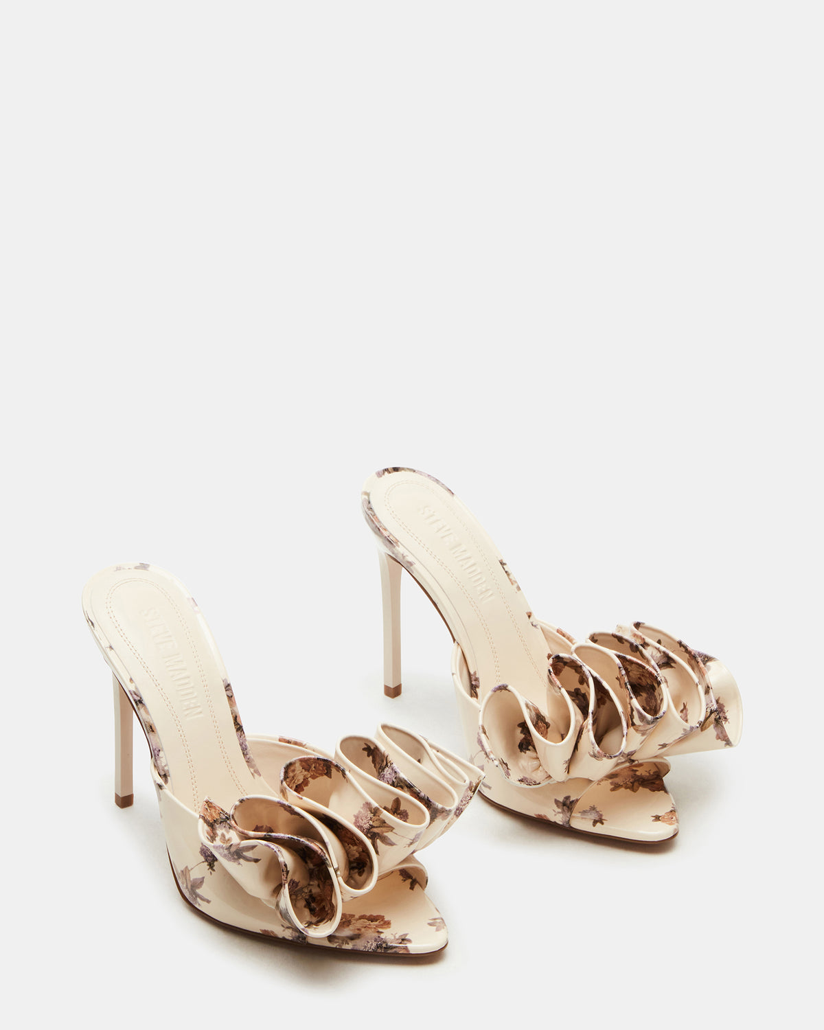 Steve Madden AFFINITY Floral Women's Multi Pointed-Toe Stiletto Mule Heel