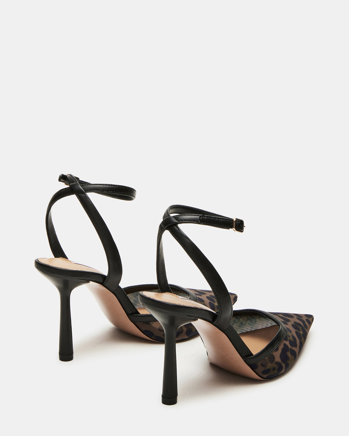 Steve Madden ALLIANCE Mesh Leopard Pointed-Toe Pump Women's Heel