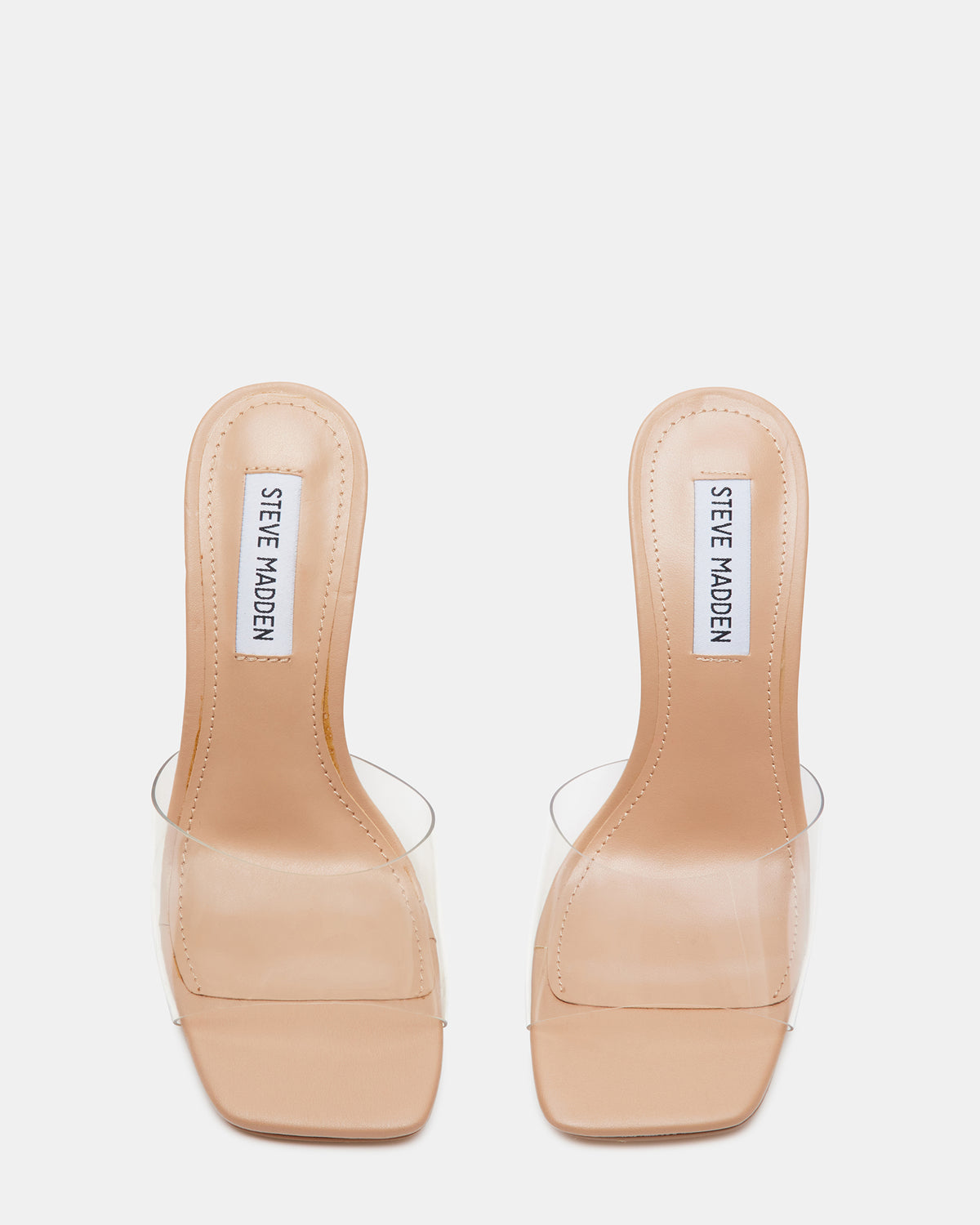 Steve Madden SIGNAL Clear Women's Designer Tall Stiletto Heels