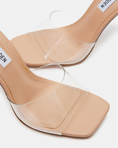 Steve Madden SIGNAL Clear Women's Designer Tall Stiletto Heels