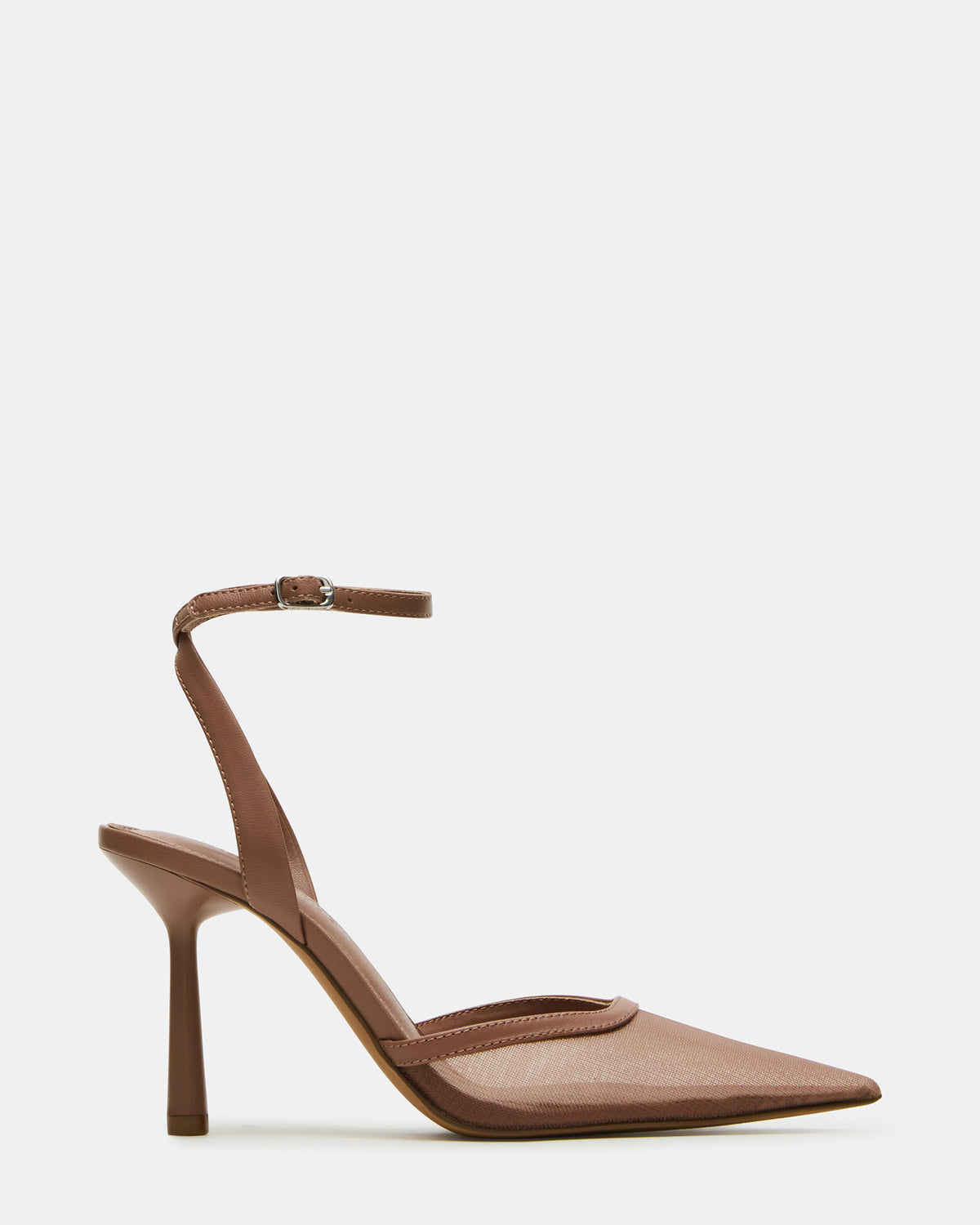 Steve Madden ALLIANCE Mesh Mocha Pointed-Toe Pump Women's Heel