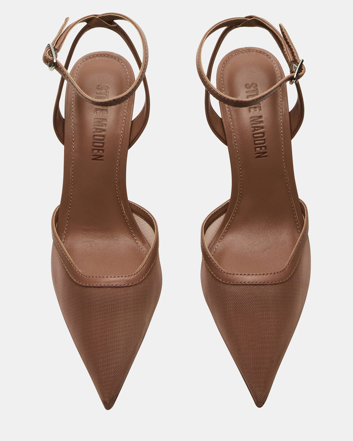Steve Madden ALLIANCE Mesh Mocha Pointed-Toe Pump Women's Heel
