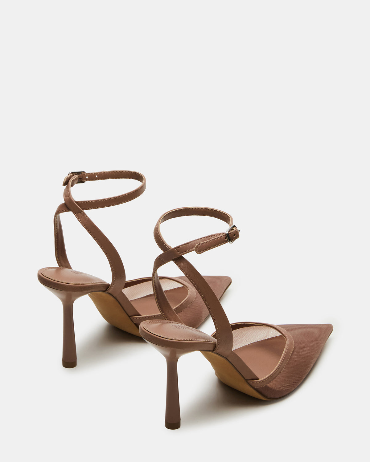 Steve Madden ALLIANCE Mesh Mocha Pointed-Toe Pump Women's Heel
