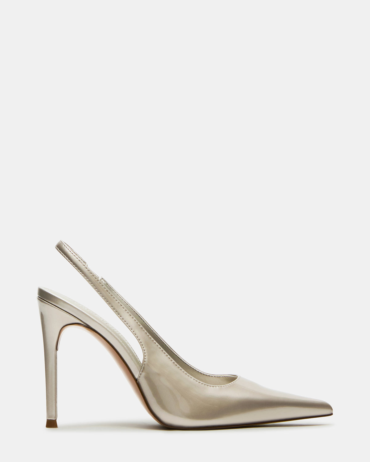 Steve Madden REYES Champagne Slingback Stiletto Pointed-Toe Pump Women's Heel