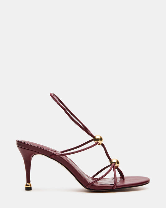 Steve Madden RAMOS Wine Strappy Stiletto Women's Heel