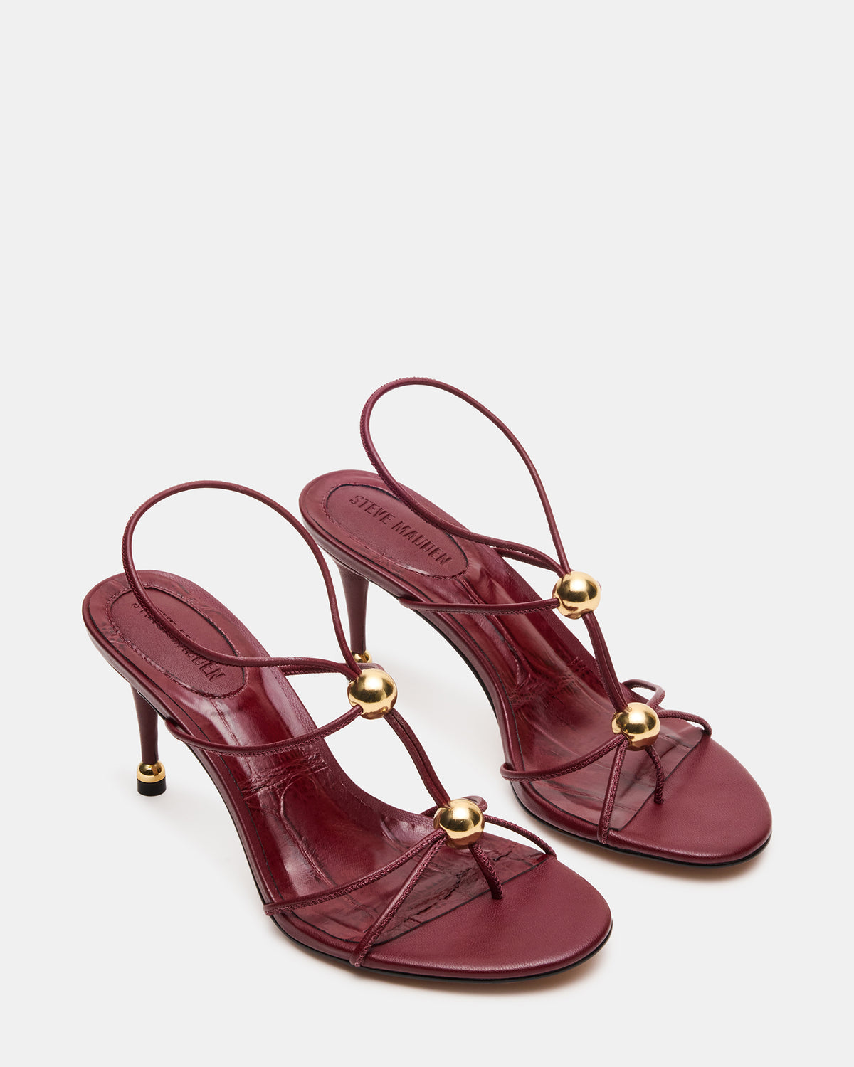 Steve Madden RAMOS Wine Strappy Stiletto Women's Heel