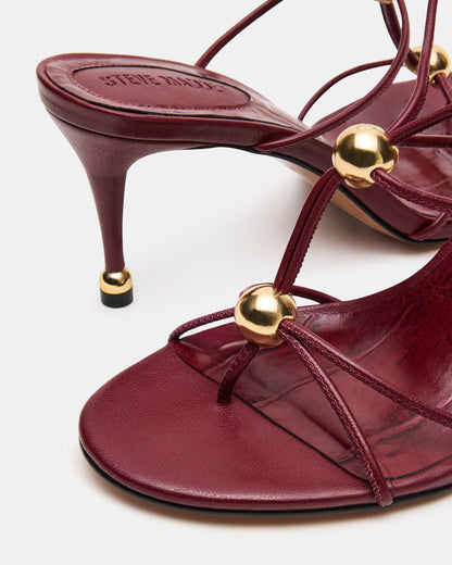 Steve Madden RAMOS Wine Strappy Stiletto Women's Heel