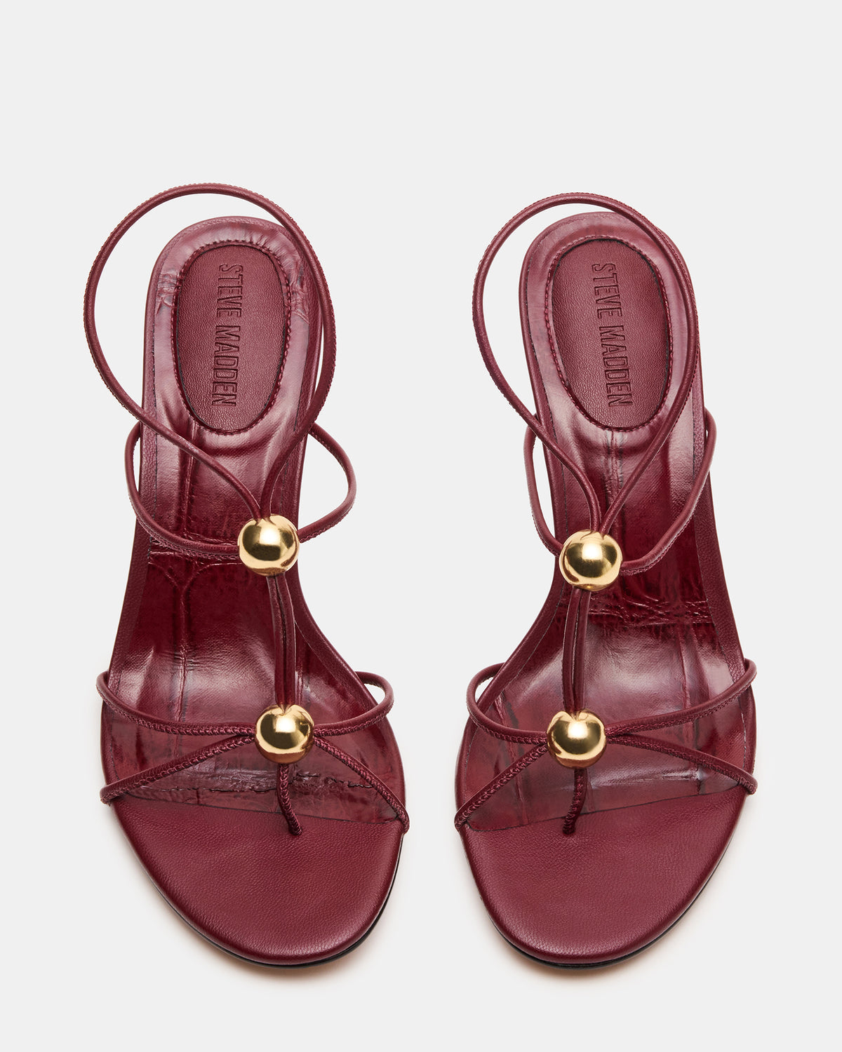 Steve Madden RAMOS Wine Strappy Stiletto Women's Heel