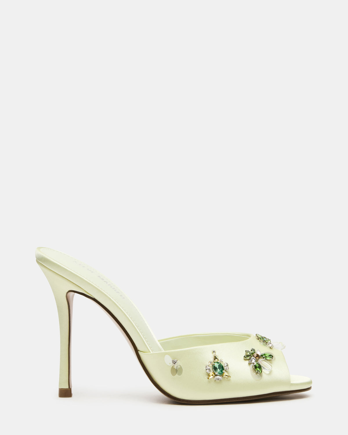 Steve Madden PRIYA Butter Yellow Stones Mule Women's Heel