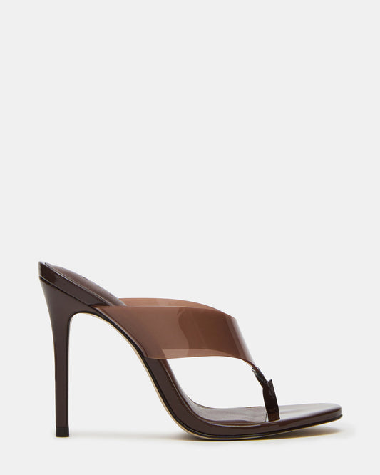 Steve Madden SABINE Brown Thong Mule Women's Heel