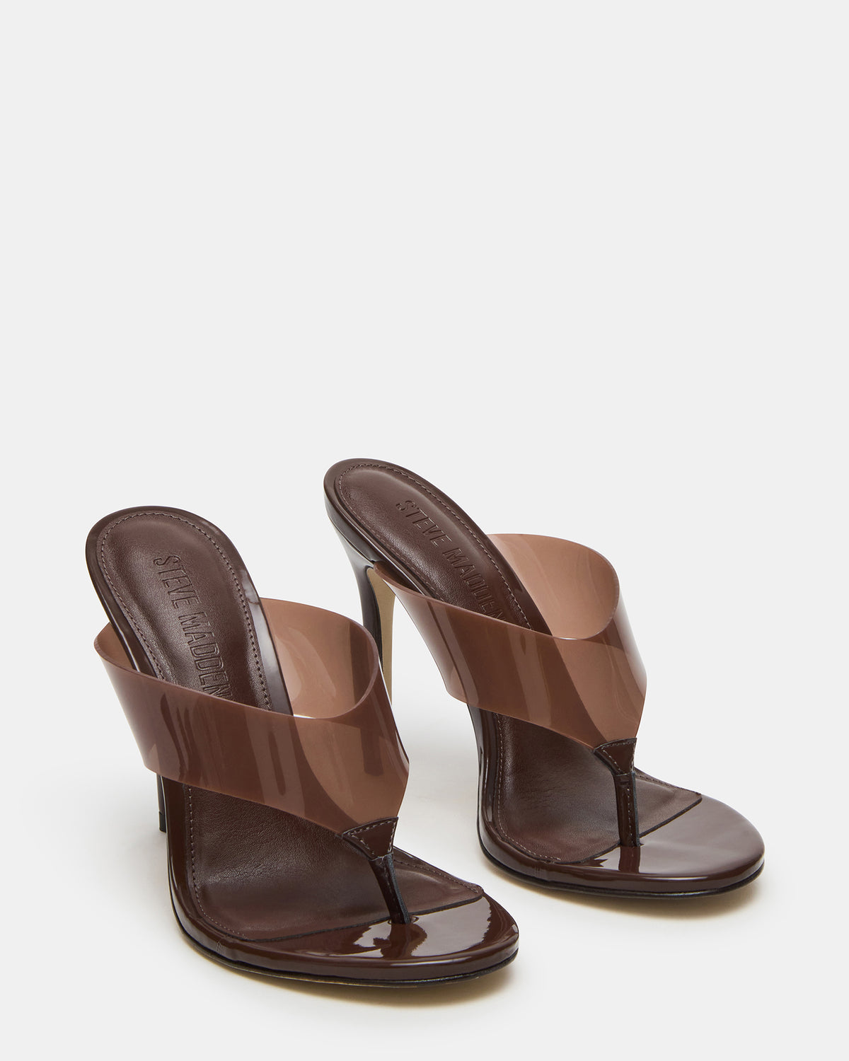 Steve Madden SABINE Brown Thong Mule Women's Heel