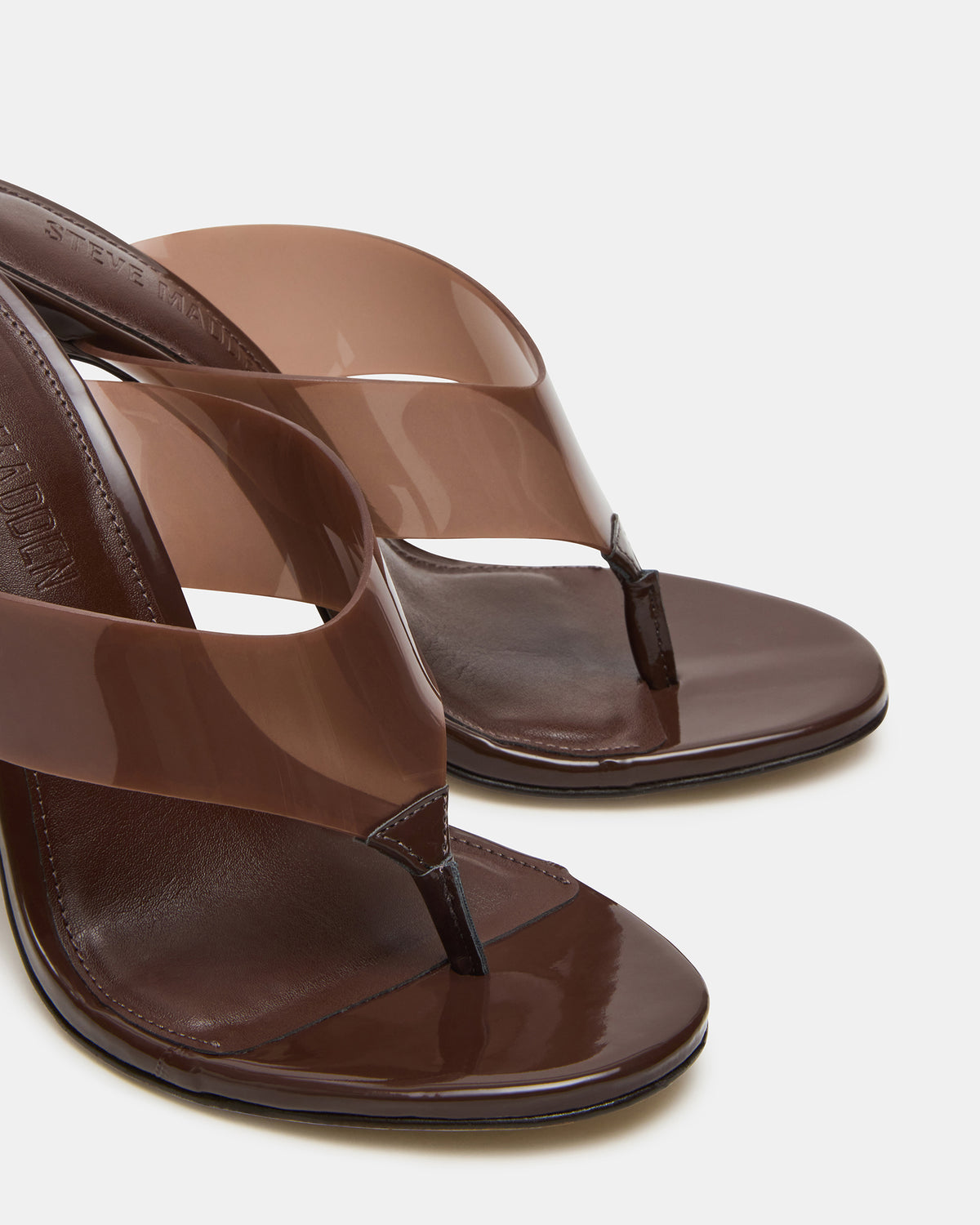 Steve Madden SABINE Brown Thong Mule Women's Heel