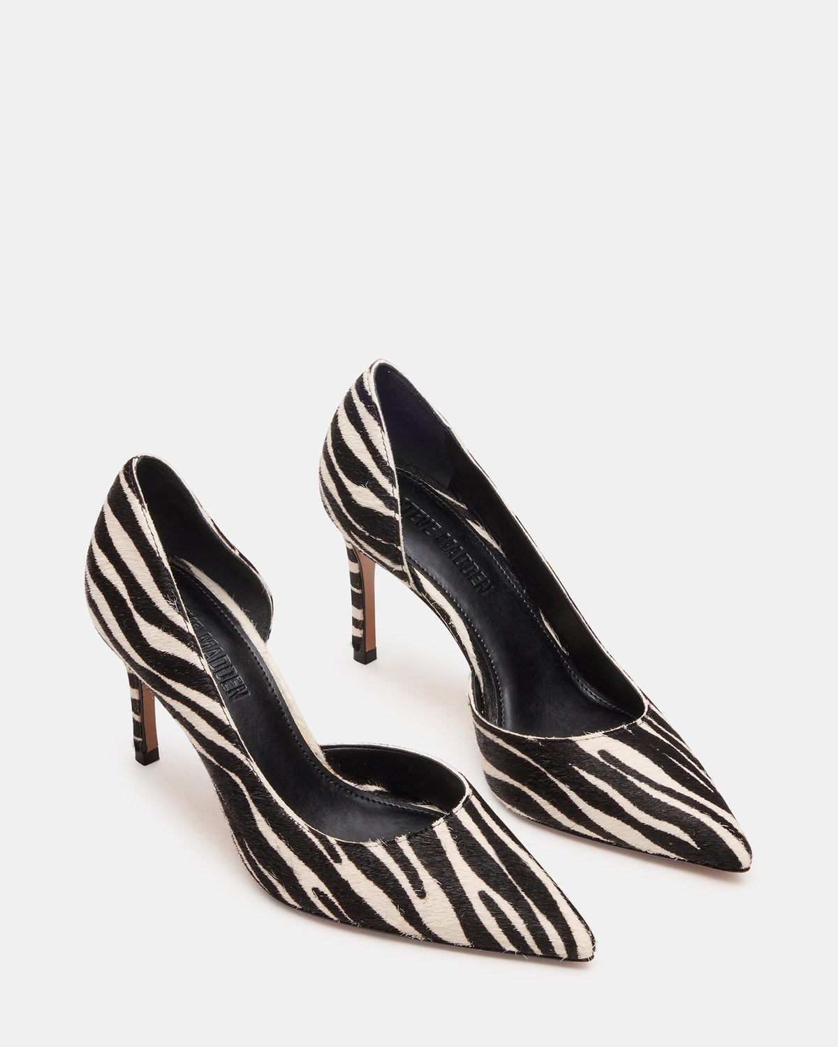 Steve Madden NULA Zebra Pointed-Toe Stiletto Pump Women's Heel