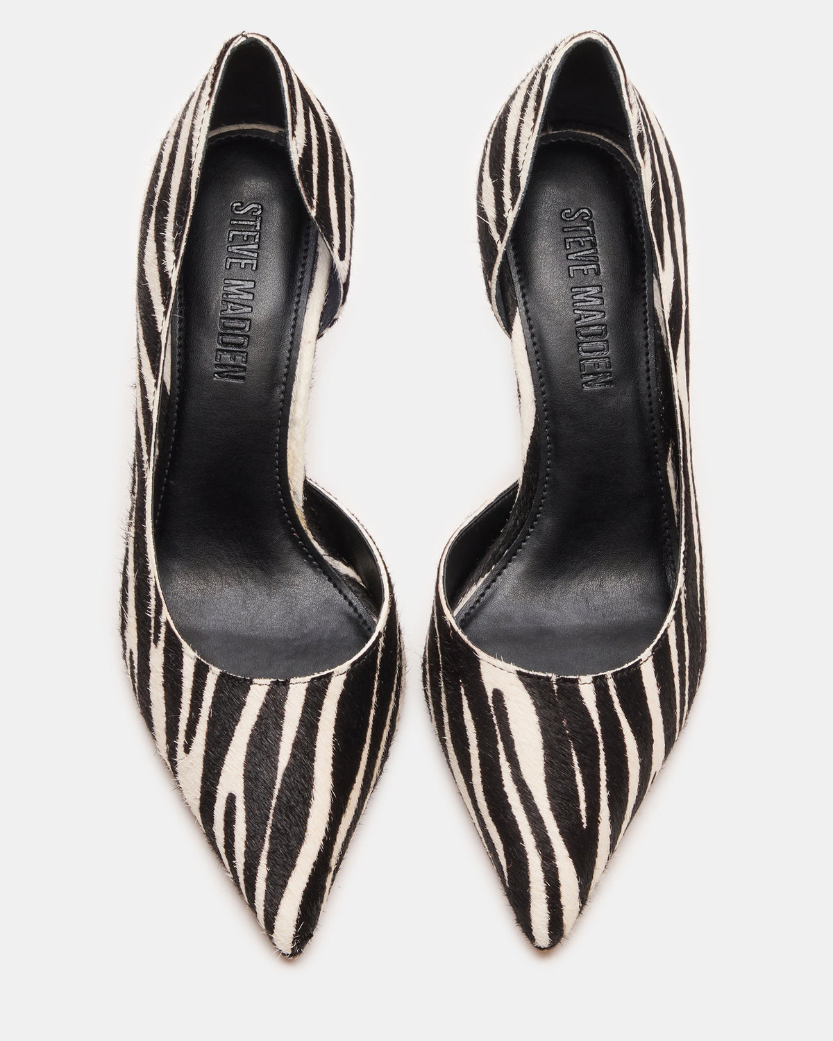 Steve Madden NULA Zebra Pointed-Toe Stiletto Pump Women's Heel
