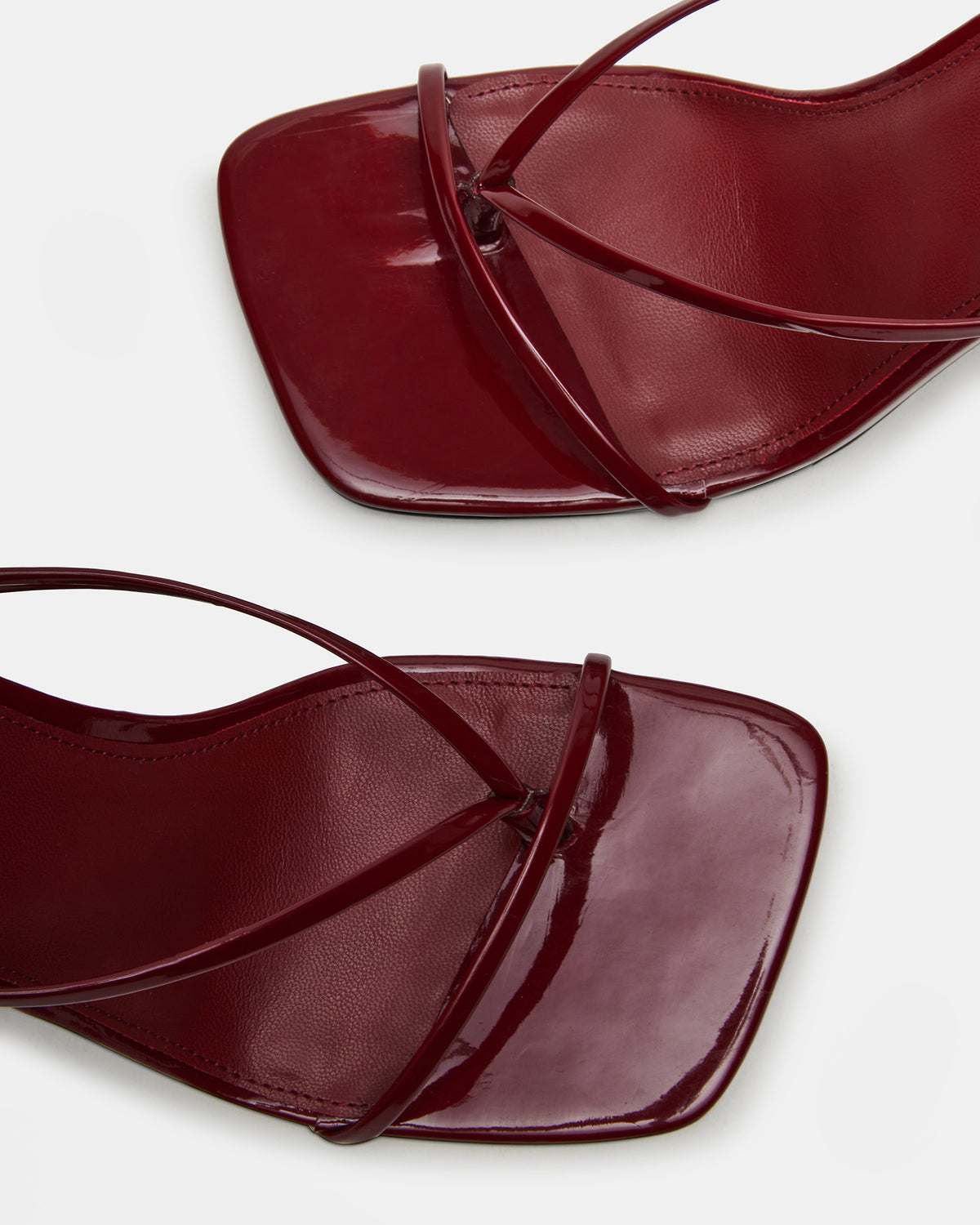 Steve Madden ANNIE Wine Women's Strappy Square Toe Heel
