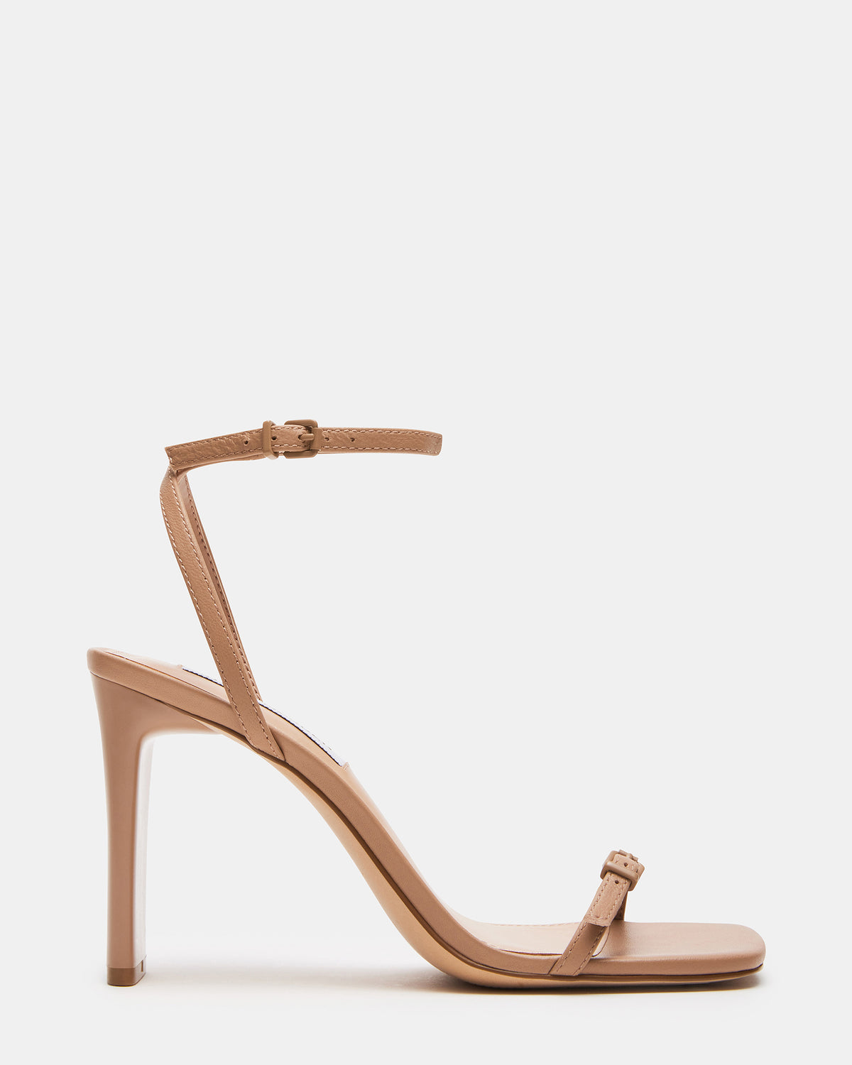 Steve Madden AILENE Tan Leather Square Toe Dress Sandal | Women's Heels