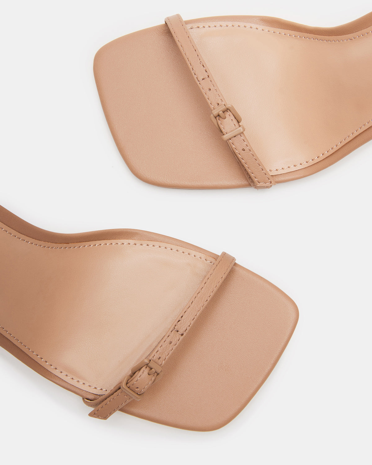 Steve Madden AILENE Tan Leather Square Toe Dress Sandal | Women's Heels