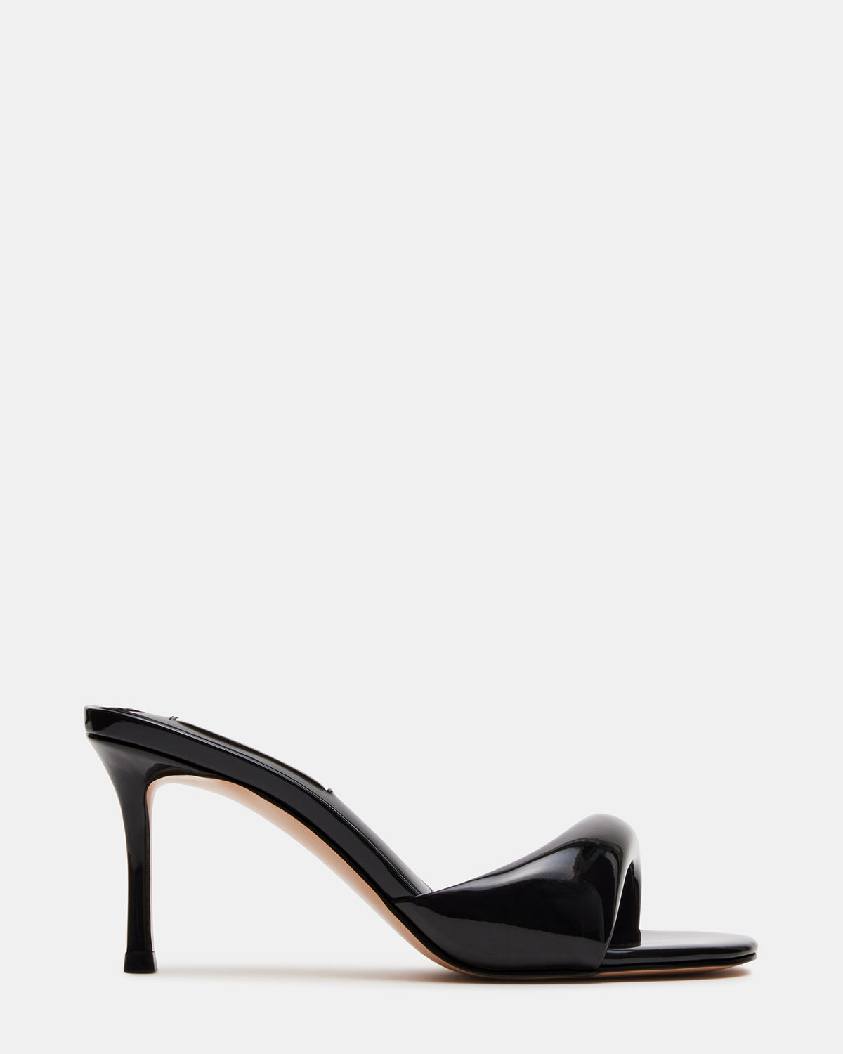 Steve Madden KIERAN Black Patent Mule Heel | Women's Heels