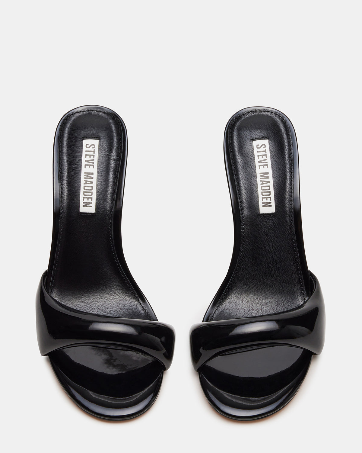 Steve Madden KIERAN Black Patent Mule Heel | Women's Heels