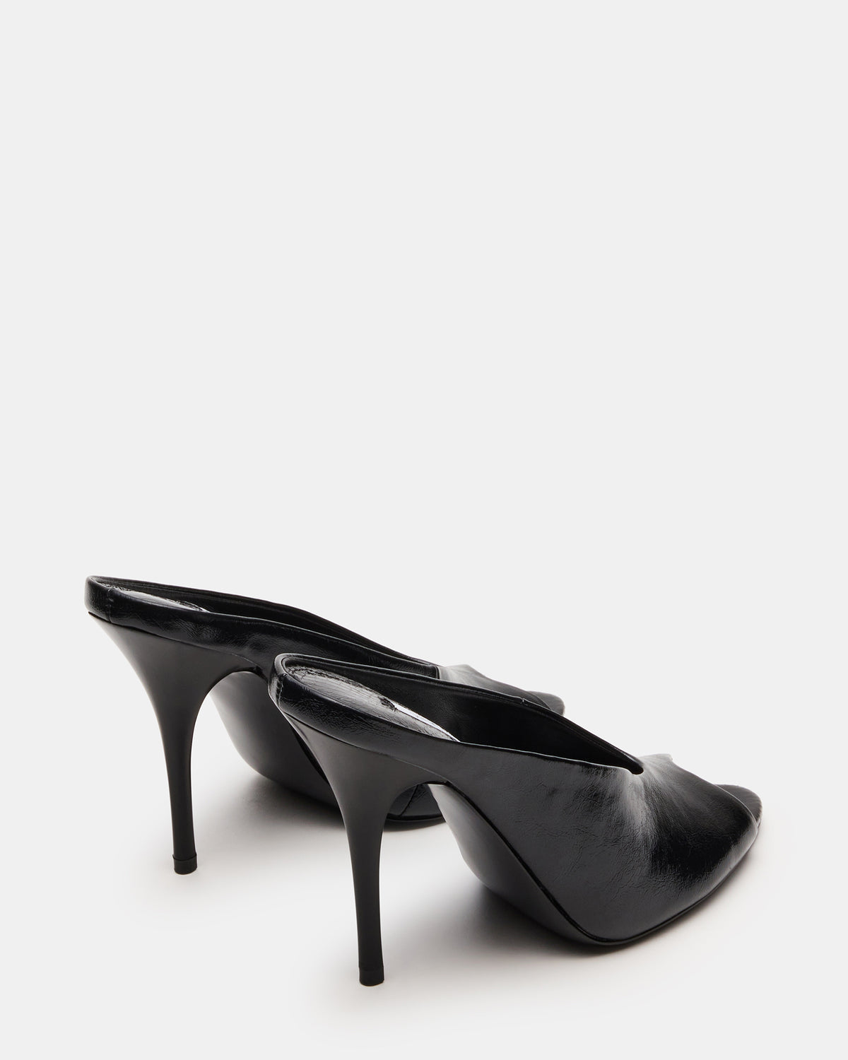 Steve Madden AGAZE Black Peep-Toe Stiletto Women's Heel