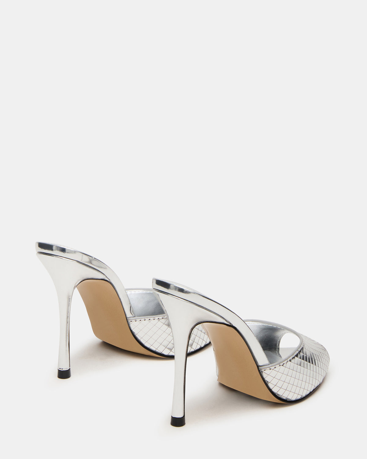 Steve Madden PRIYA Silver Disco Mule Women's Heel