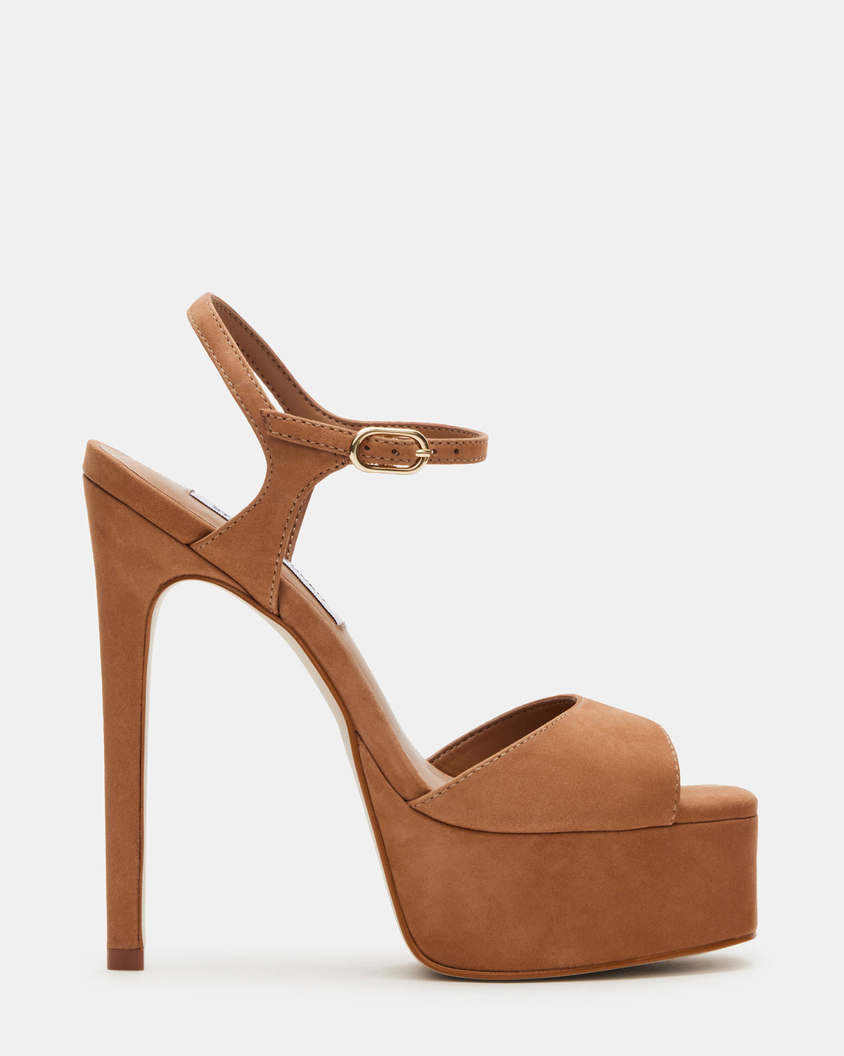 Steve Madden COLOGNE Tan Nubuck Platform Stiletto Women's Heel