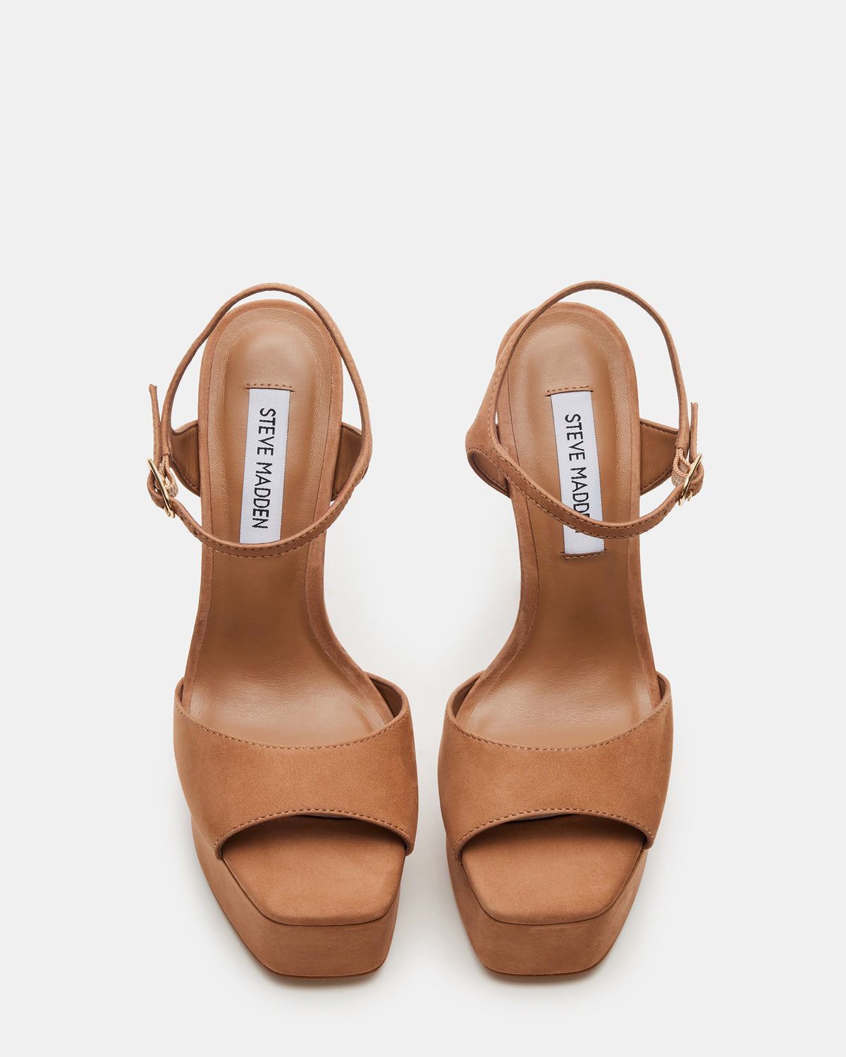 Steve Madden COLOGNE Tan Nubuck Platform Stiletto Women's Heel