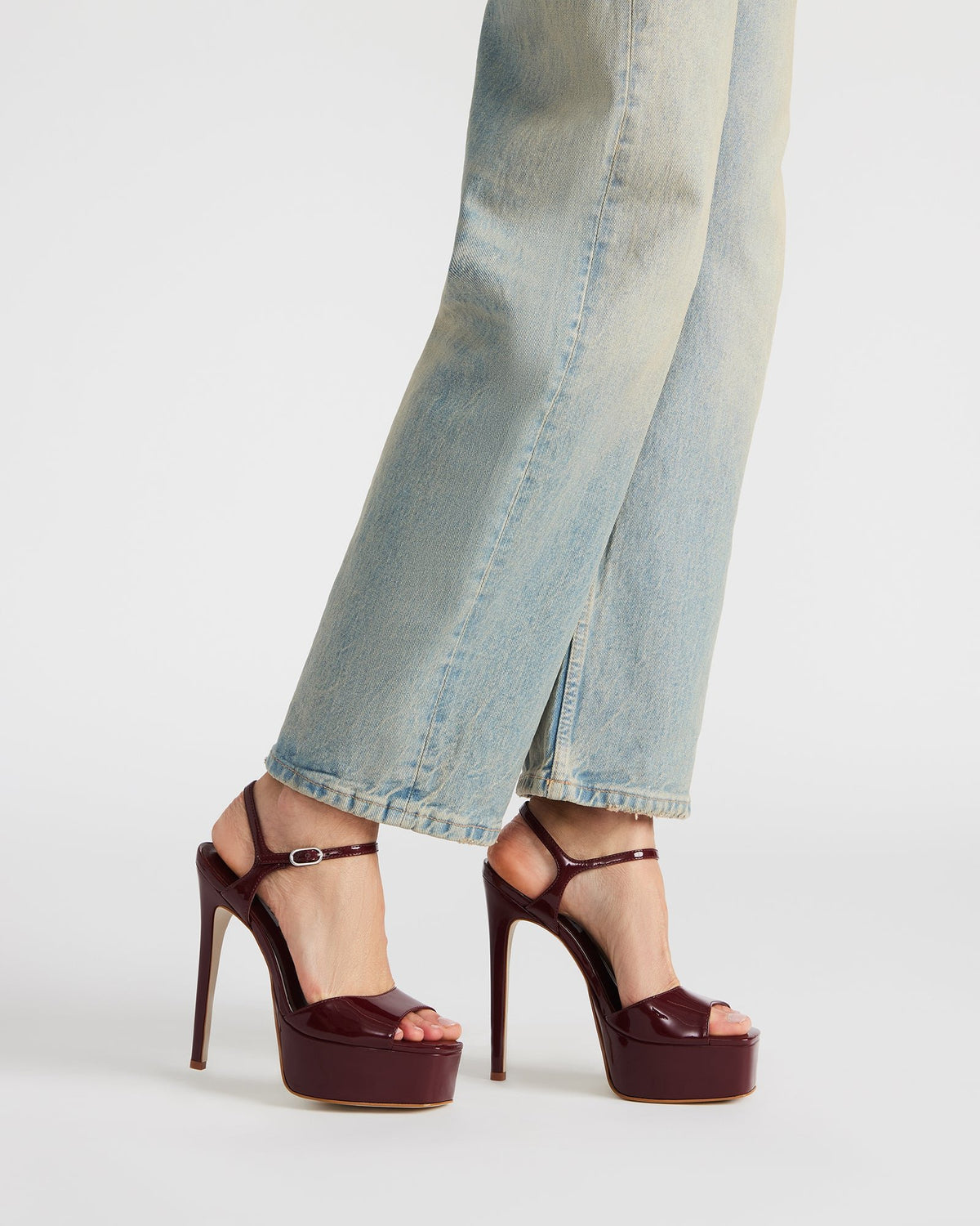 Steve Madden COLOGNE Tan Nubuck Platform Stiletto Women's Heel