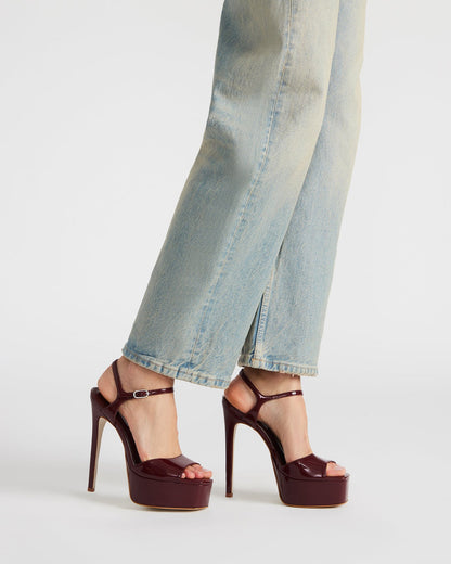 Steve Madden COLOGNE Tan Nubuck Platform Stiletto Women's Heel