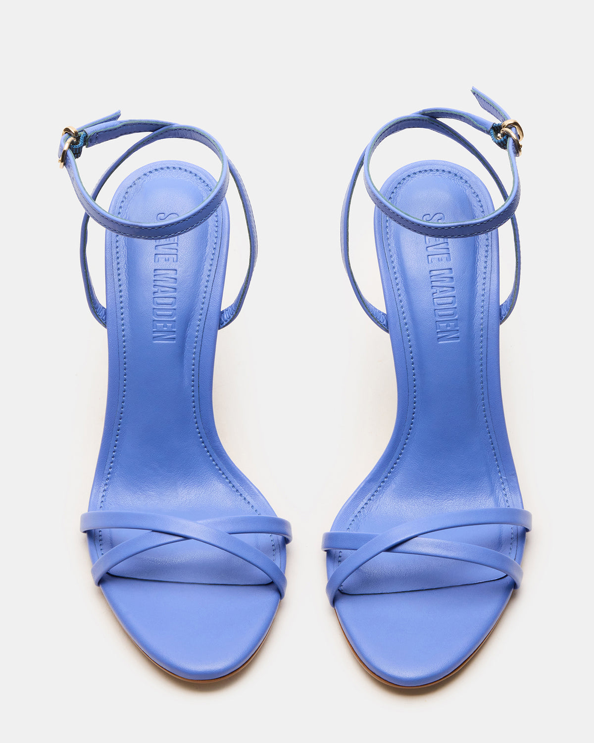 Steve Madden JYPSEY Blue Leather Strappy Stiletto Women's Heel