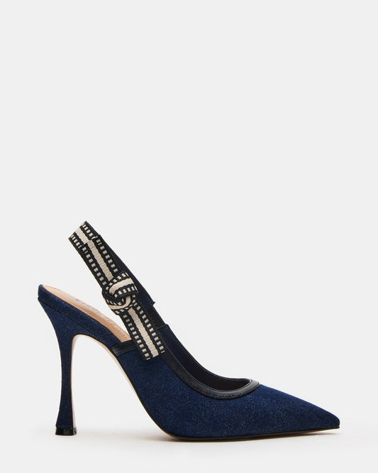 Steve Madden BRI Dark Denim Slingback Pump Women's Heel