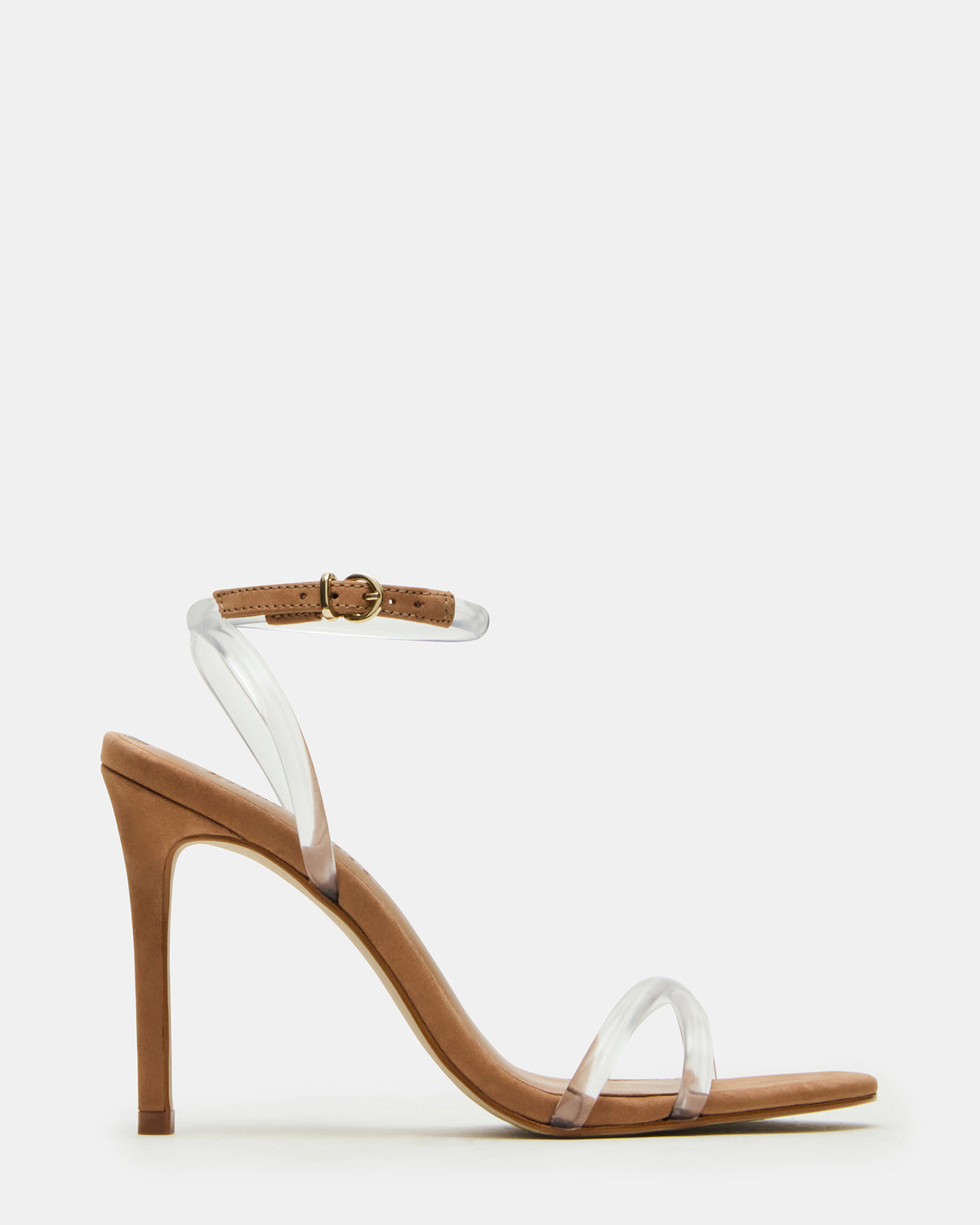 Steve Madden JYPSEY Clear Strappy Stiletto Women's Heel