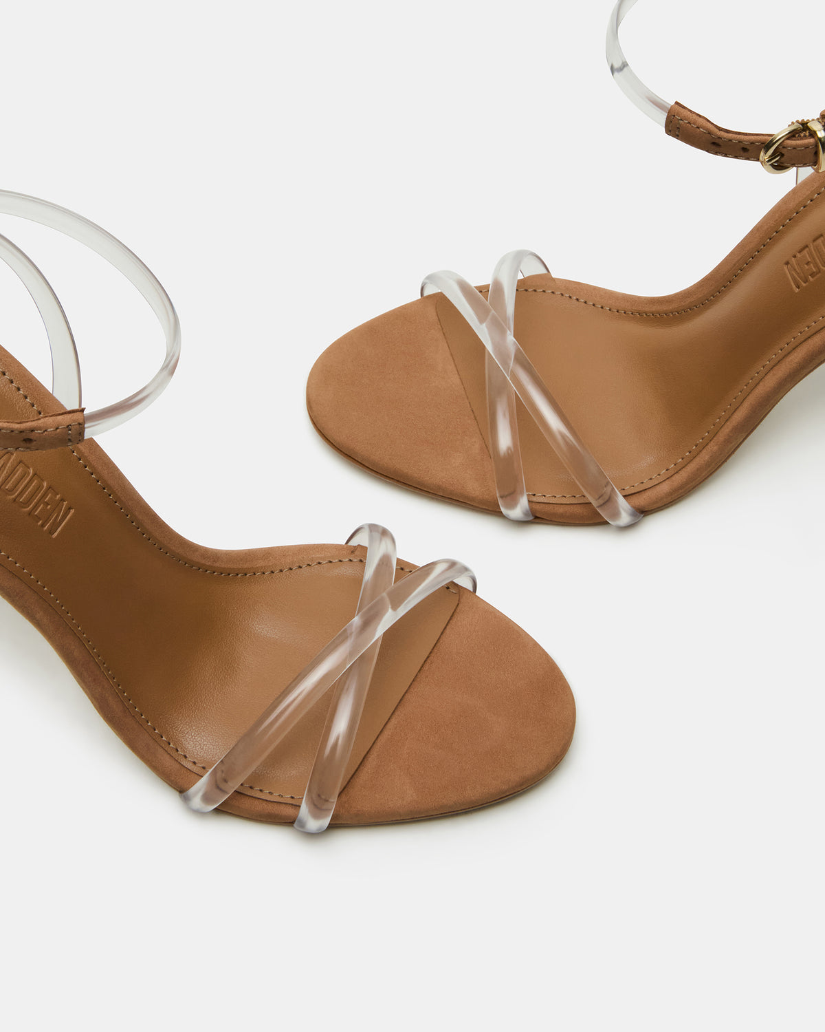 Steve Madden JYPSEY Clear Strappy Stiletto Women's Heel