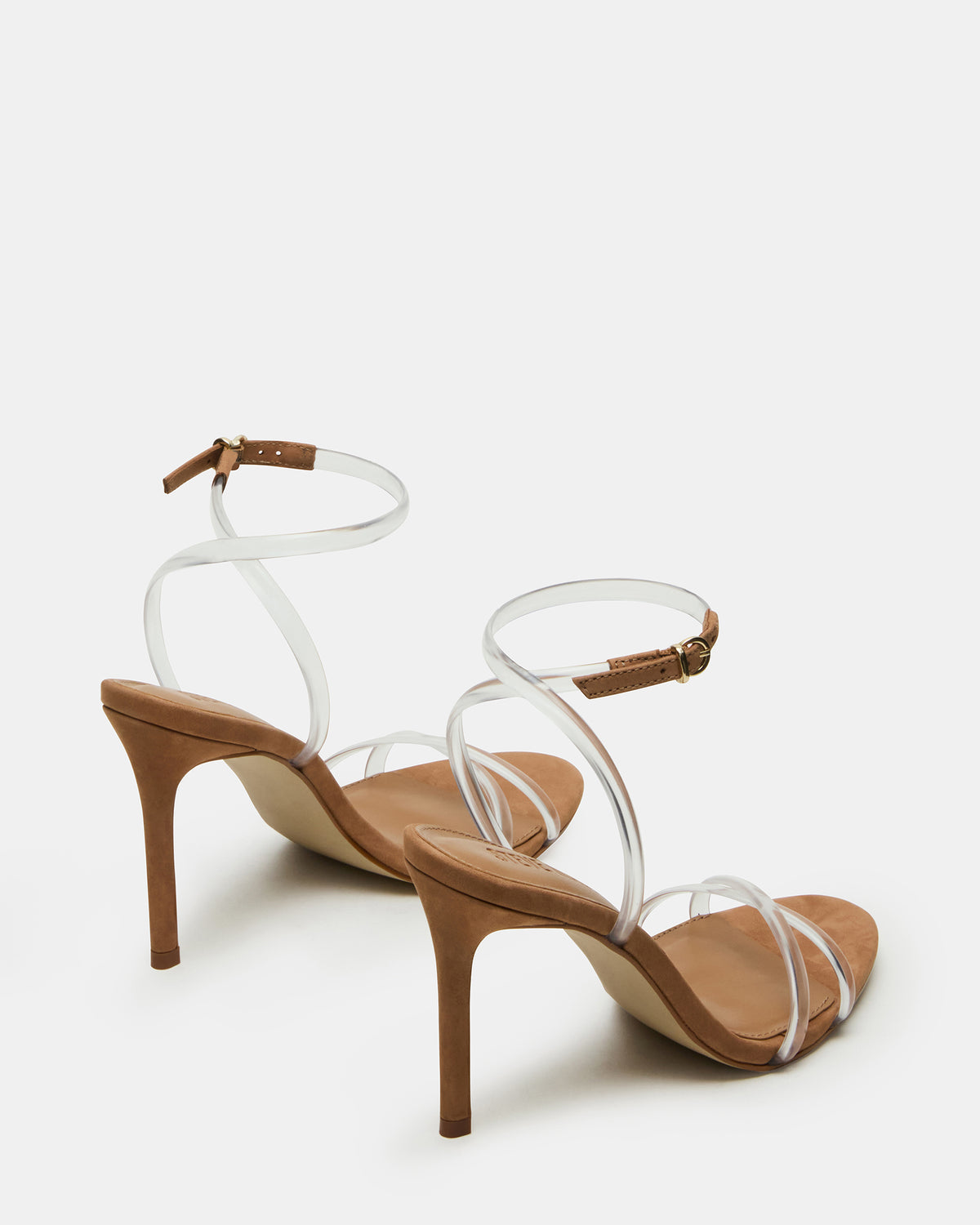 Steve Madden JYPSEY Clear Strappy Stiletto Women's Heel