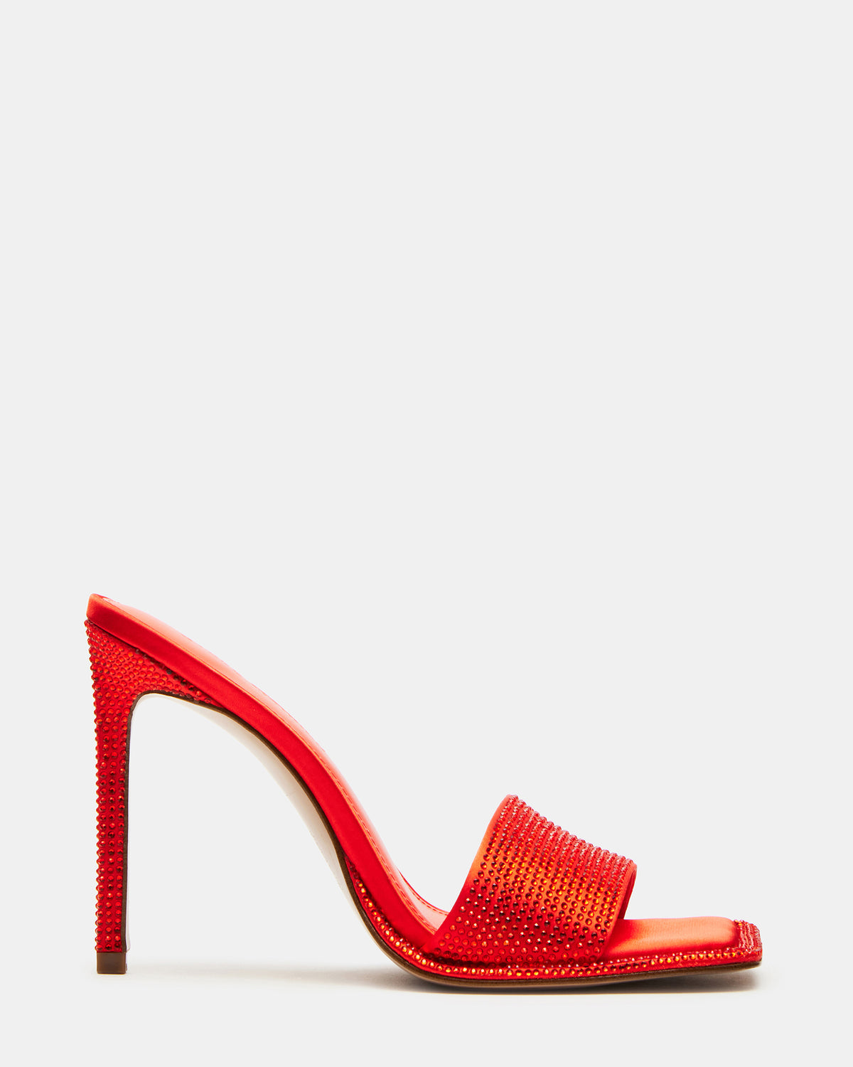 Steve Madden YARA Orange Women's Square-Toe Mule Heel