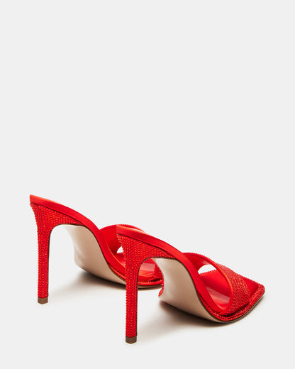 Steve Madden YARA Orange Women's Square-Toe Mule Heel