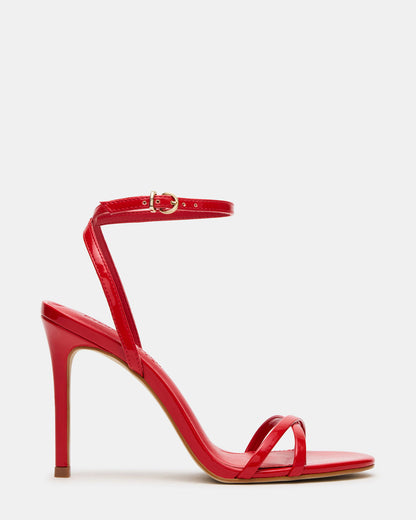 Steve Madden JYPSEY Red Patent Strappy Stiletto Women's Heel