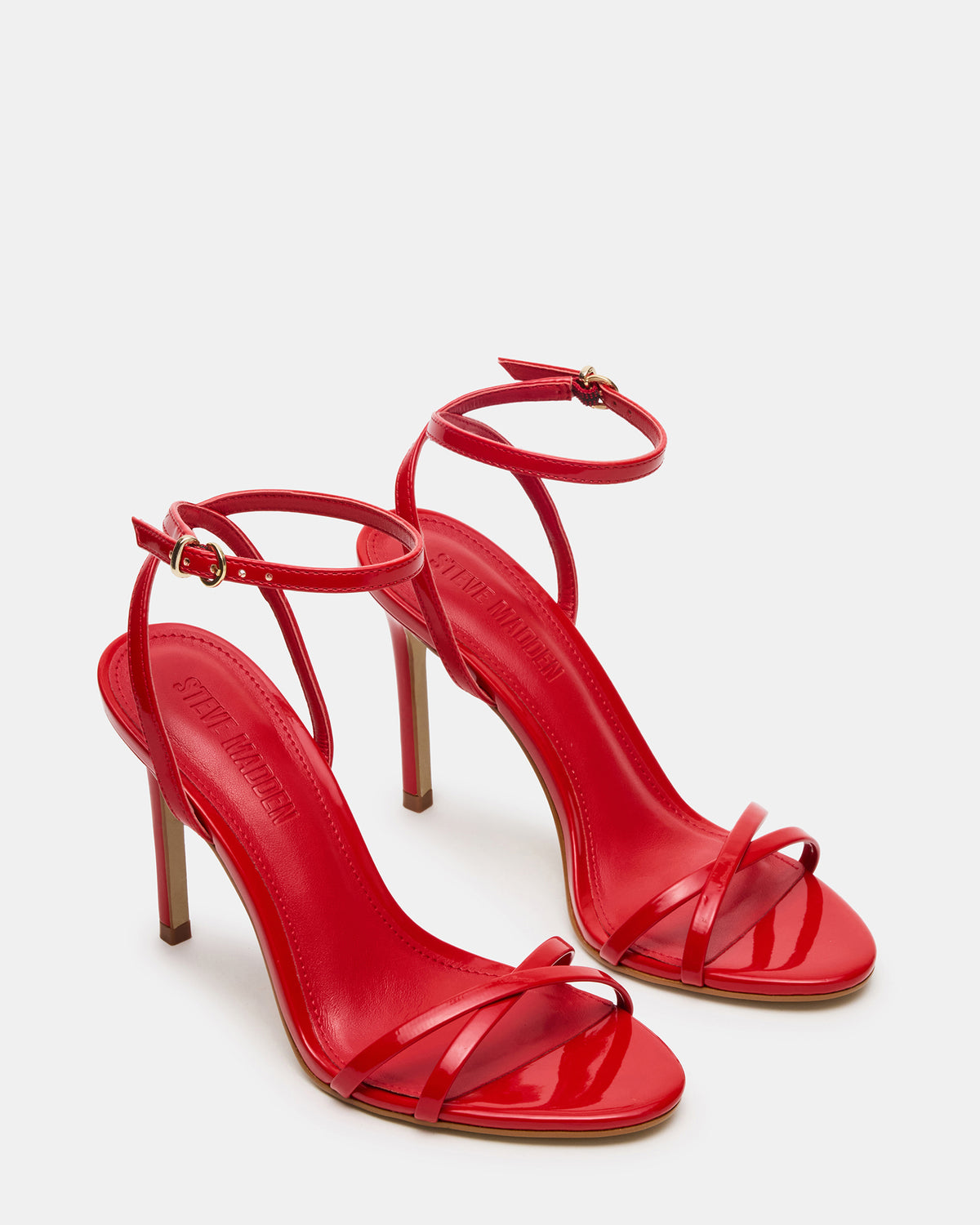 Steve Madden JYPSEY Red Patent Strappy Stiletto Women's Heel